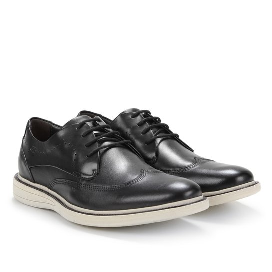 Sapato Social Couro Democrata NP Masculino - Preto