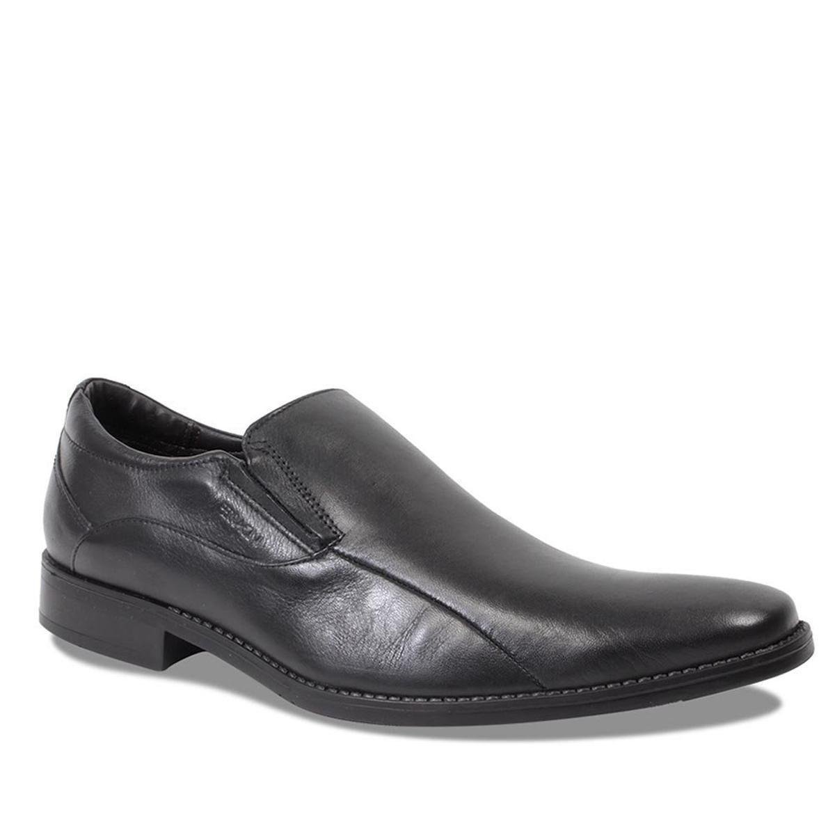 Sapato Social Couro Ferracini Costura Pespontada Masculino - Preto | Zattini
