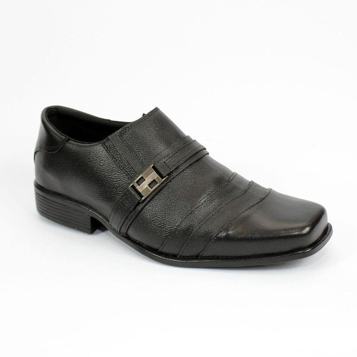 Sapato Social Couro Garra Masculino - Preto | Zattini