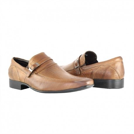 Sapato Social Couro HB Agabê Masculino - Caramelo | Zattini