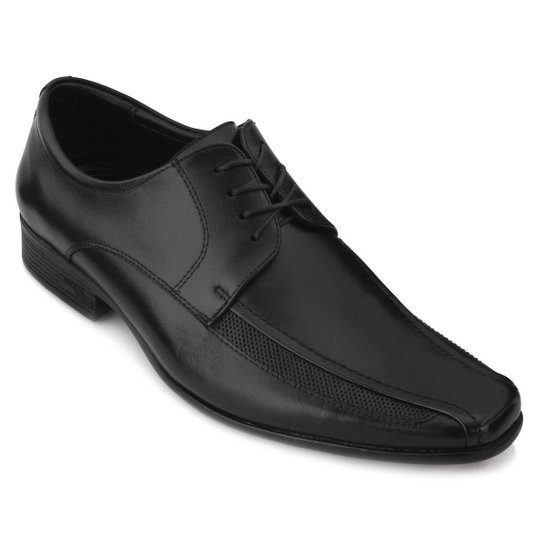 Sapato Social Couro Jota Pe Masculino - Preto