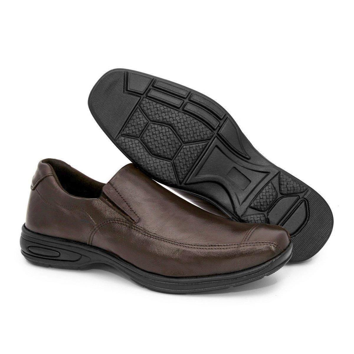 Sapato Social couro palmilha Pu BBR2 4520007 marrom - Preto Menor preço em Sapato Social couro palmilha Pu BBR2 4520007 marrom - Preto