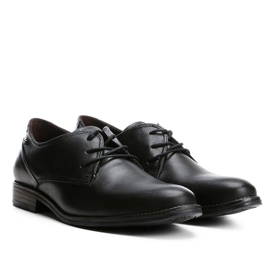 Sapato Social Couro Pegada Anilina - Preto