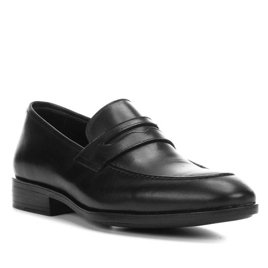 Sapato Social Couro Shoestock Loafer Masculino - Preto