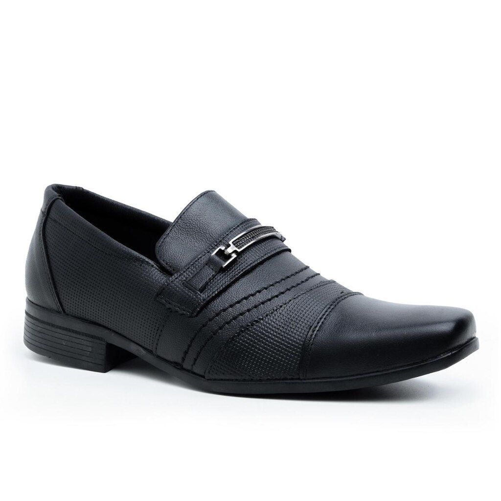 Sapato Social Couro Tradicional Confortável Masculino