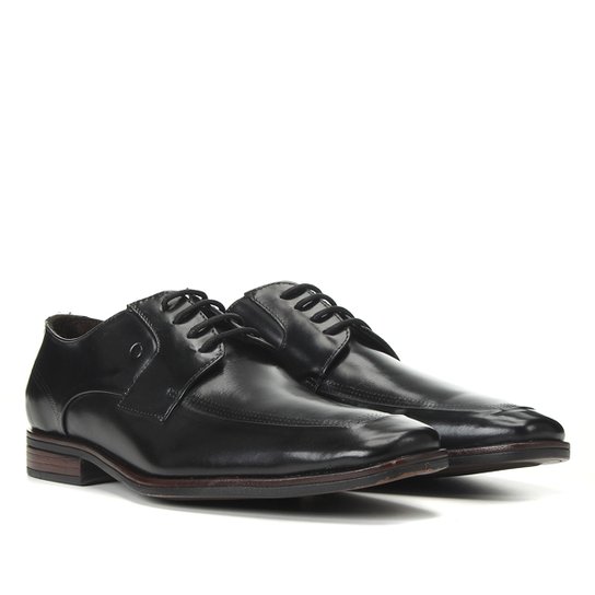 Sapato Social Couro Venise Masculino - Preto