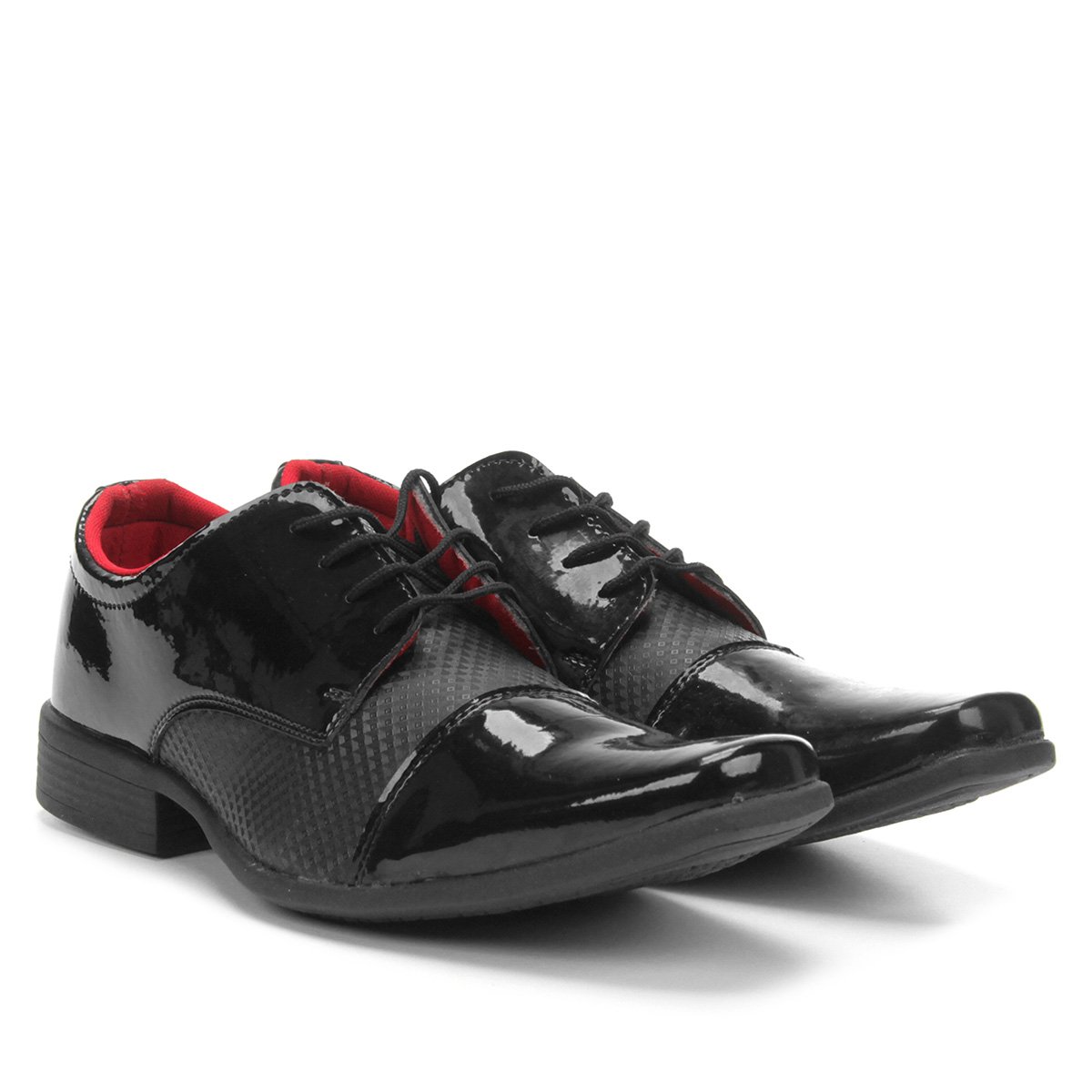 Sapato Social Couro Walkabout Masculino - Preto+Vermelho | Zattini