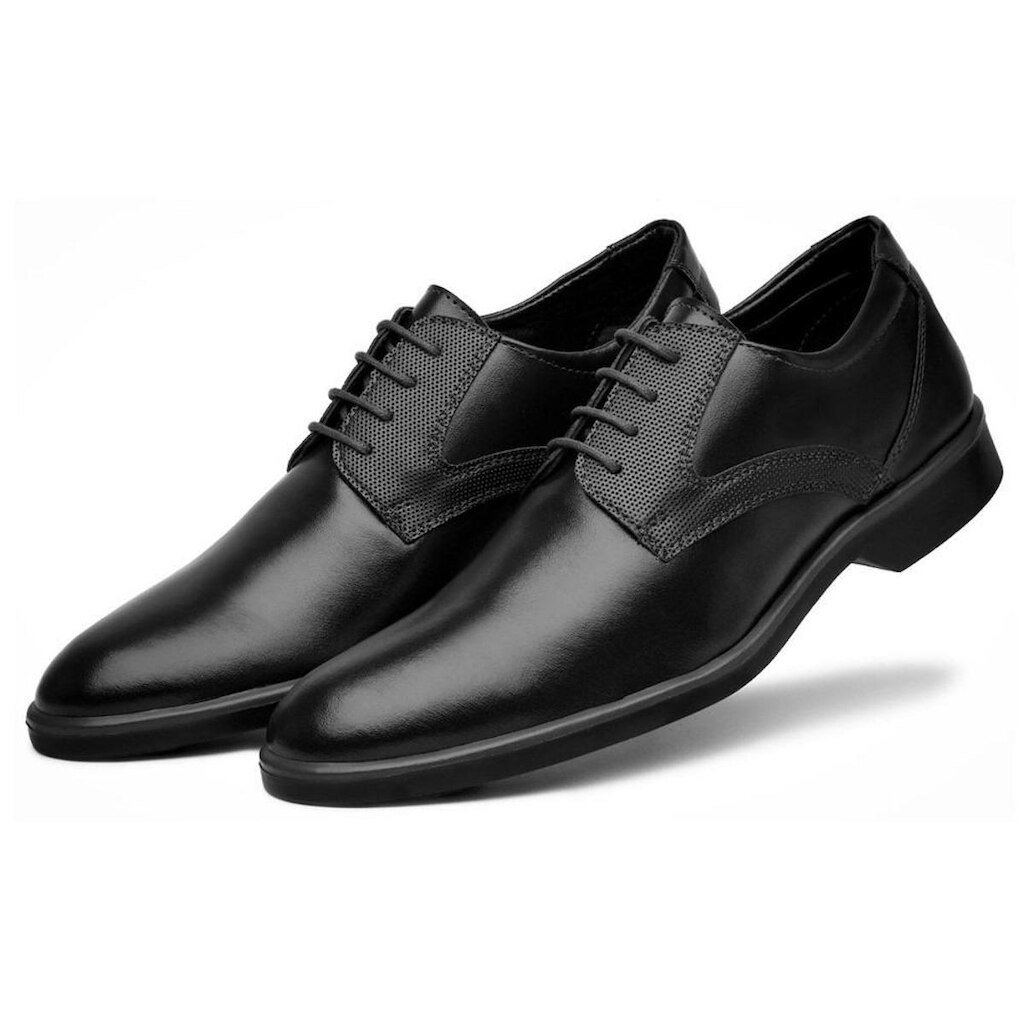 Sapato Social de Amarrar Masculino Oxford Cadarço Algodao Encerado Bico Redondo Tendencia