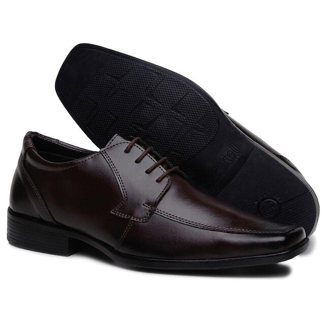 Sapato Social de Amarrar Masculino Tamanho Especial 90100