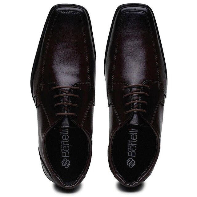 Sapato Social de Amarrar Masculino Tamanho Especial 90100