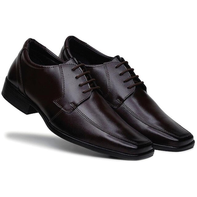 Sapato Social de Amarrar Masculino Tamanho Especial 90100