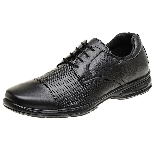 Sapato Social de couro legitimo Masculino Confortável de Amarrar