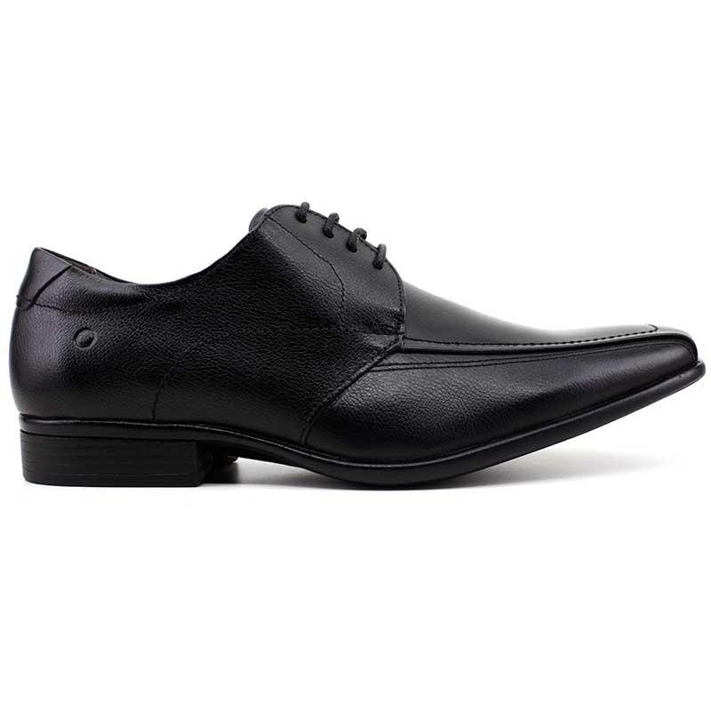 Sapato Social Democrata Jazz Flex Couro - Preto | Zattini
