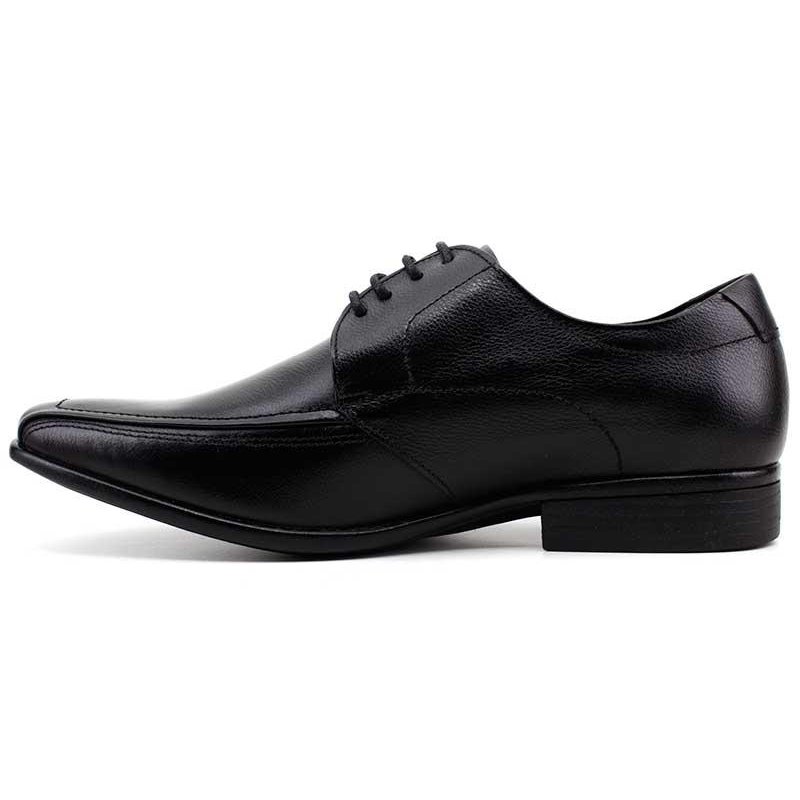 Sapato Social Democrata Jazz Flex Couro - Preto | Zattini