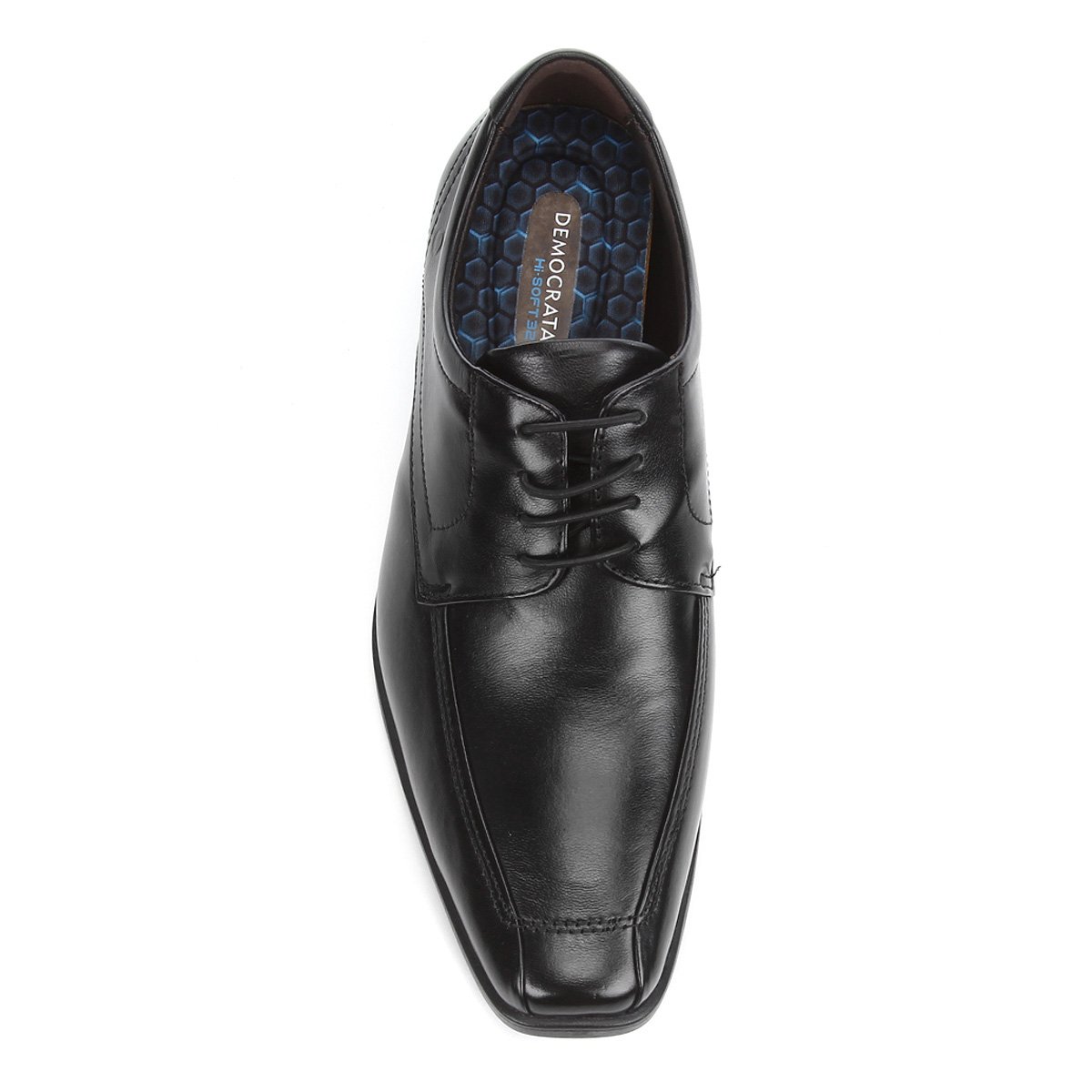 Sapato Social Masculino Democrata Bico Quadrado 055129 Preto | Zariff