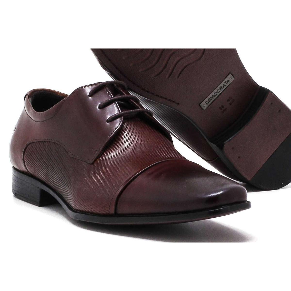 sapato social com cadarço democrata