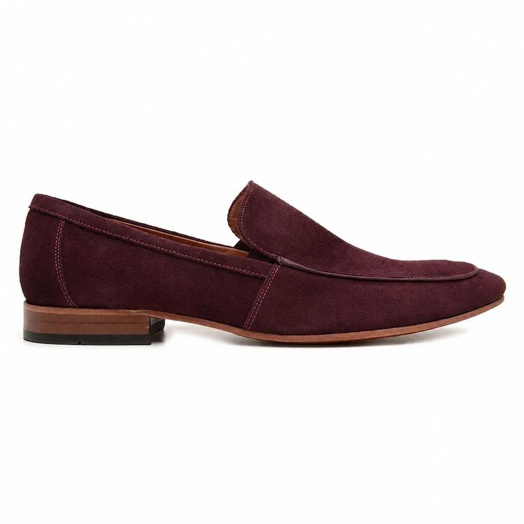 Sapato Social Em Couro Bordo 45885