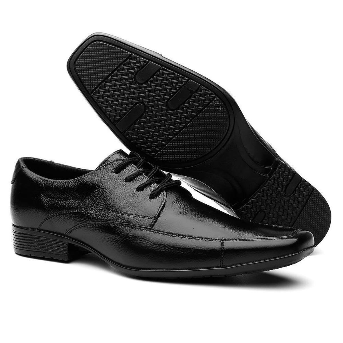 Menor preço em Sapato Social Em Couro Com Cadarço Sv Masculino