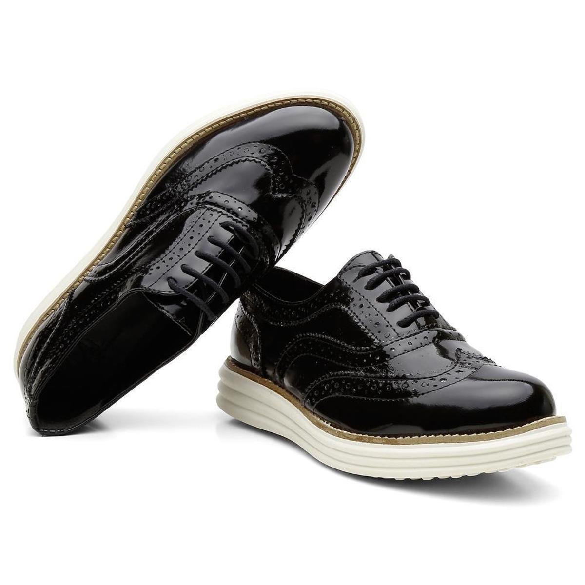 Sapato Social Feminino Oxford Confortável Casual Moderno Menor preço em Sapato Social Feminino Oxford Confortável Casual Moderno