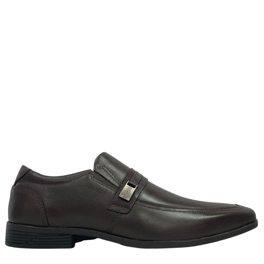 Sapato Social Ferracini Masculino Café Elegante 4475281H