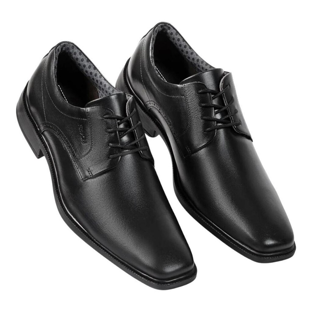 Sapato Social Ferracini Paris Masculino Couro Preto