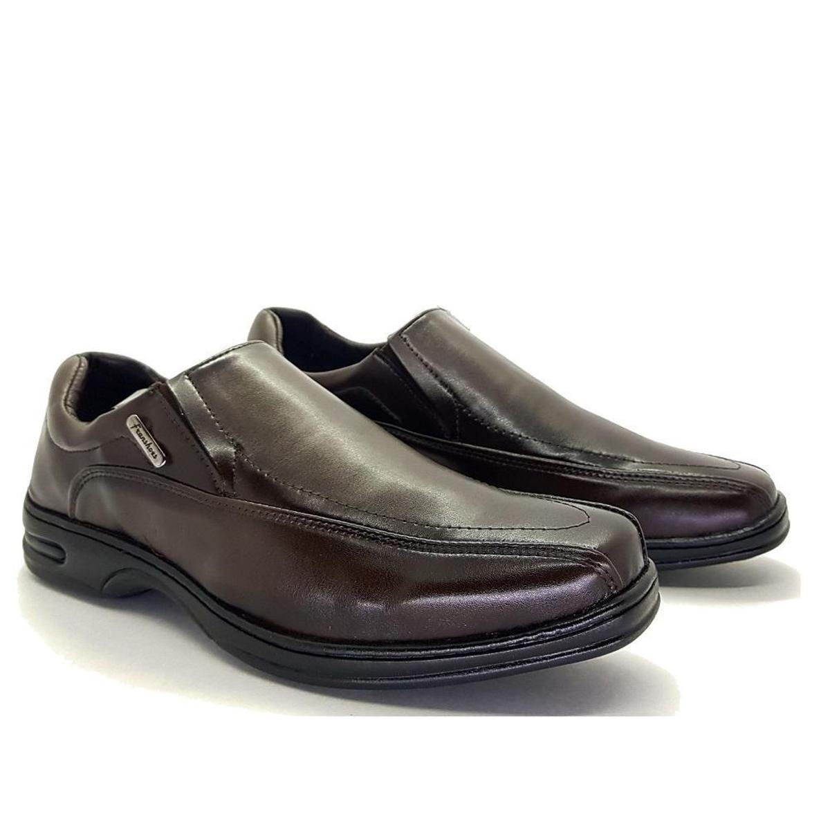 Sapato Social Frampasso Elástico Masculino - Café Menor preço em Sapato Social Frampasso Elástico Masculino - Café