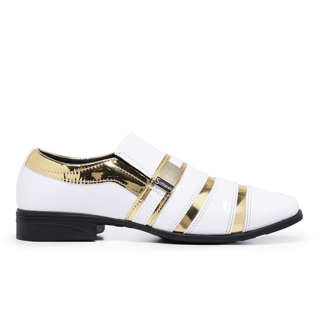 Sapato Social Gmm Shoes Leve e Confortável Bico Quadrado Masculino