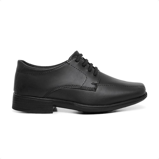 Sapato Social Infantil 447 Masculino Sintético Casamento Bico Quadrado Pajem