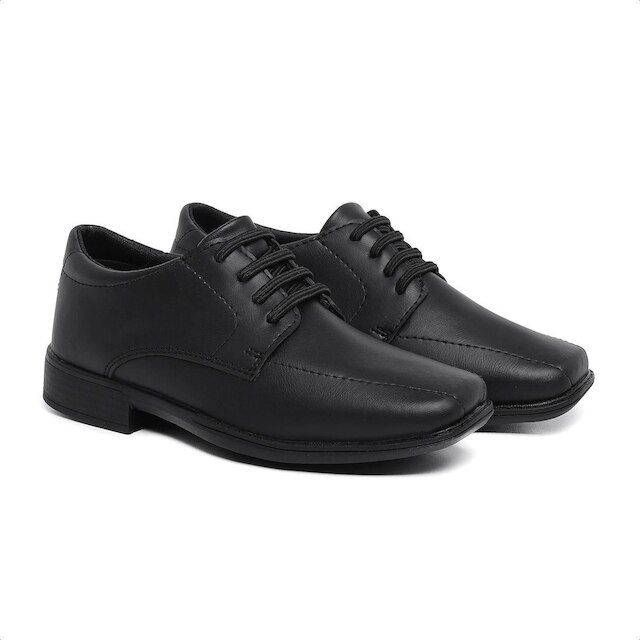 Sapato Social Infantil 447 Masculino Sintético Casamento Bico Quadrado Pajem