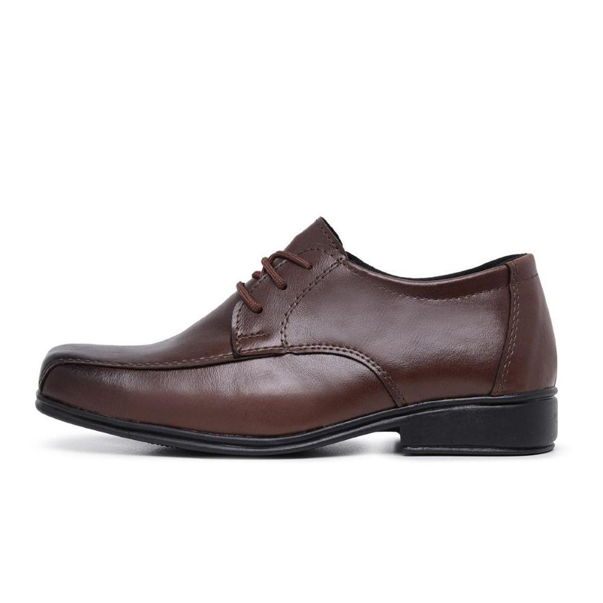 Sapato Social Infantil Menino Bico Quadrado Ajuste Cadarço Calce Facil Pajem Casamento Menor preço em Sapato Social Infantil Menino Bico Quadrado Ajuste Cadarço Calce Facil Pajem Casamento
