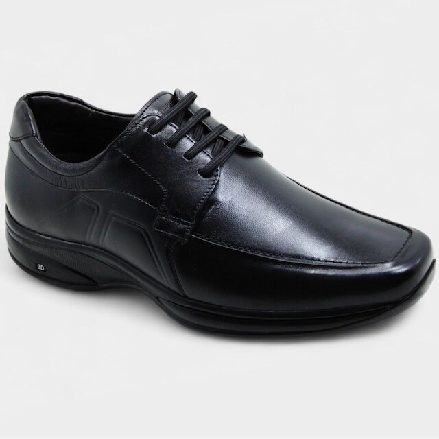Sapato Social Jota Pe Couro 3D Double Air Masculino