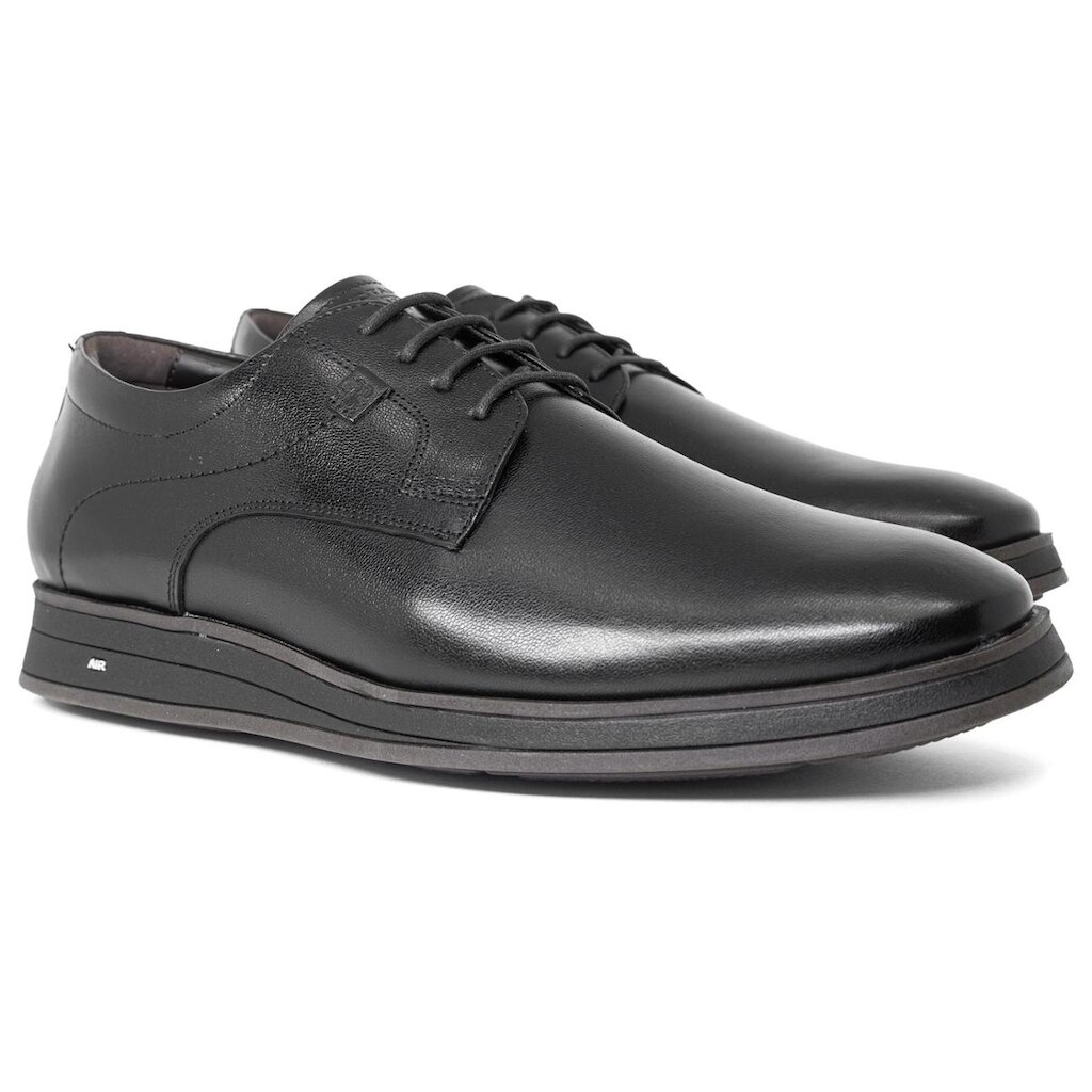 Sapato Social Jota Pe Masculino Couro Derby Air Bag Conforto Arredondado Palmilha 5G 86202