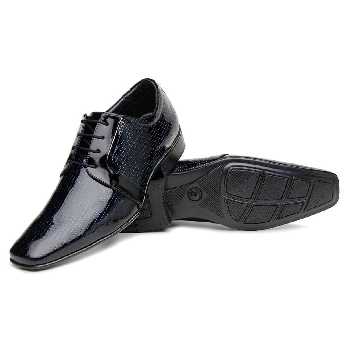 Sapato Social Jota Pe Preto/marinho Air Snipe 82101 - Preto | Zattini