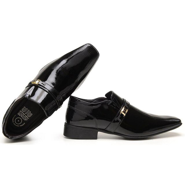 Sapato Social Jota Pe Verniz + Cinto Masculino 74964