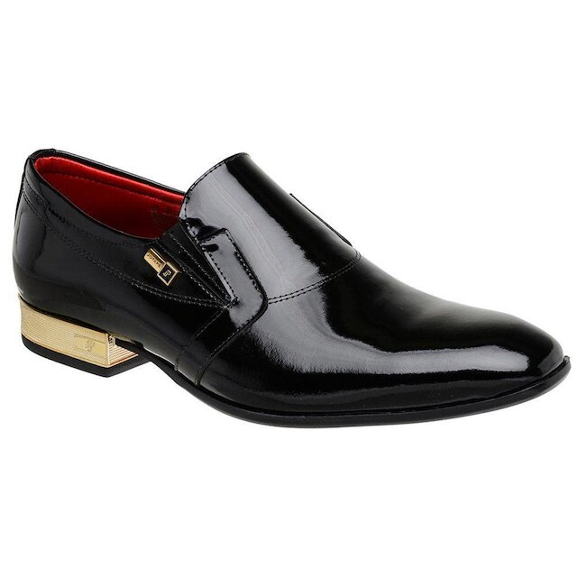 Sapato Social Jota Pe Verniz Preto 70900 + Cinto