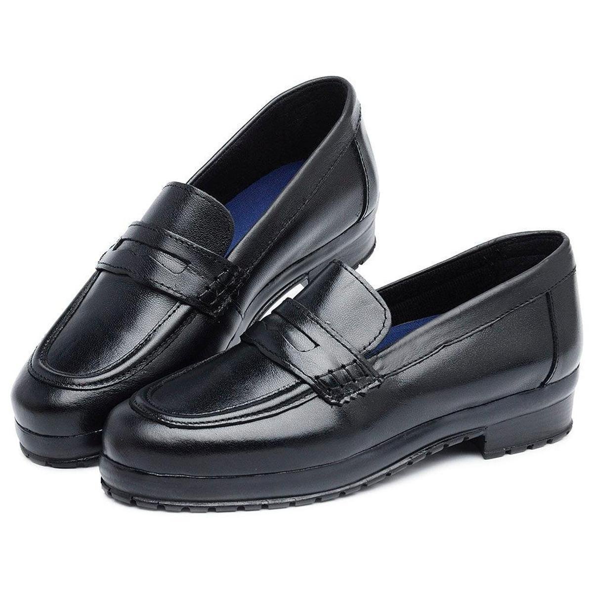 Sapato Social Kallucci Militar Couro Salto Baixo Feminino - Preto | Zattini