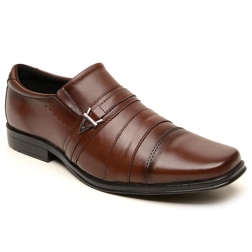 Sapato Social Masculino Anti Stress Sport Fino MarromConfort