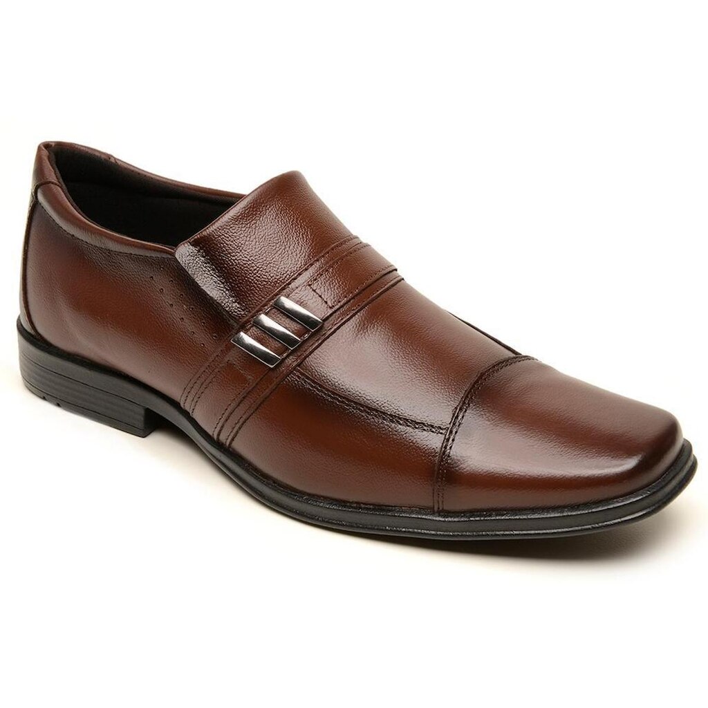 Sapato Social Masculino AntiStress SportFino Marrom Confort