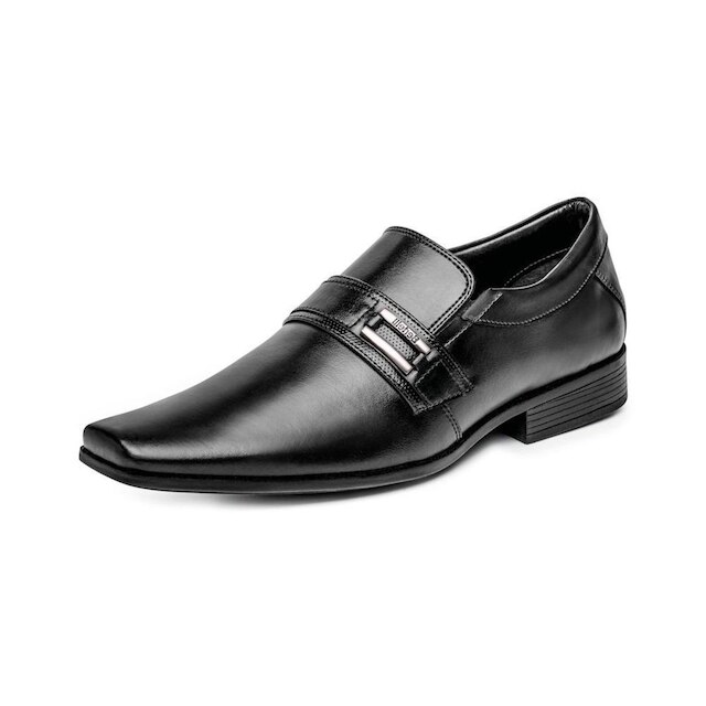 Sapato Social Masculino Basico Confortavel Solado Borracha Seguro Palmilha Macia Design Moderno