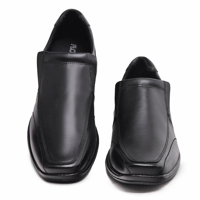 Sapato Social Masculino Bico Quadrado Calce Fácil Casual