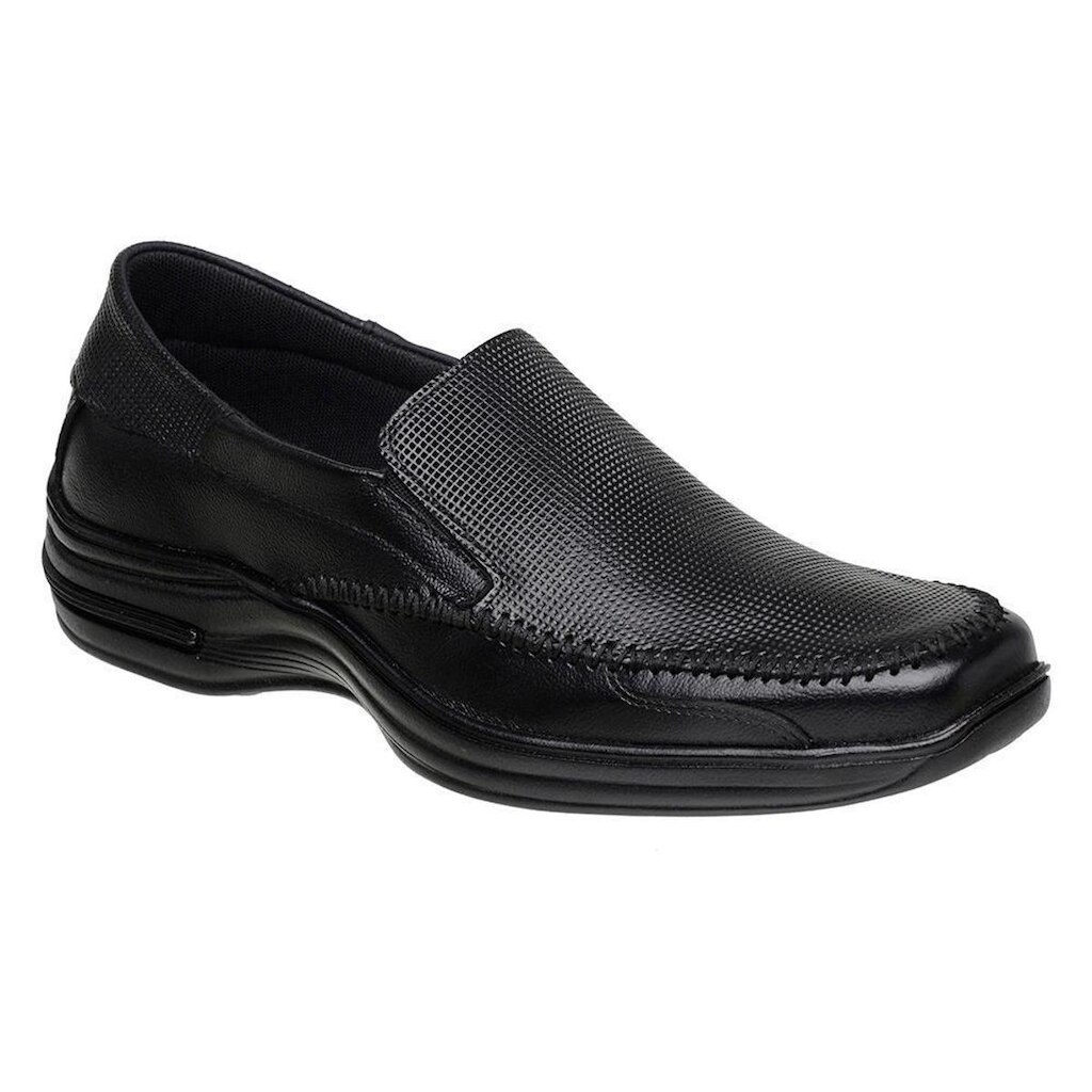 Sapato Social Masculino Bico Quadrado Conforto Em Couro Sanlorenzo 4021