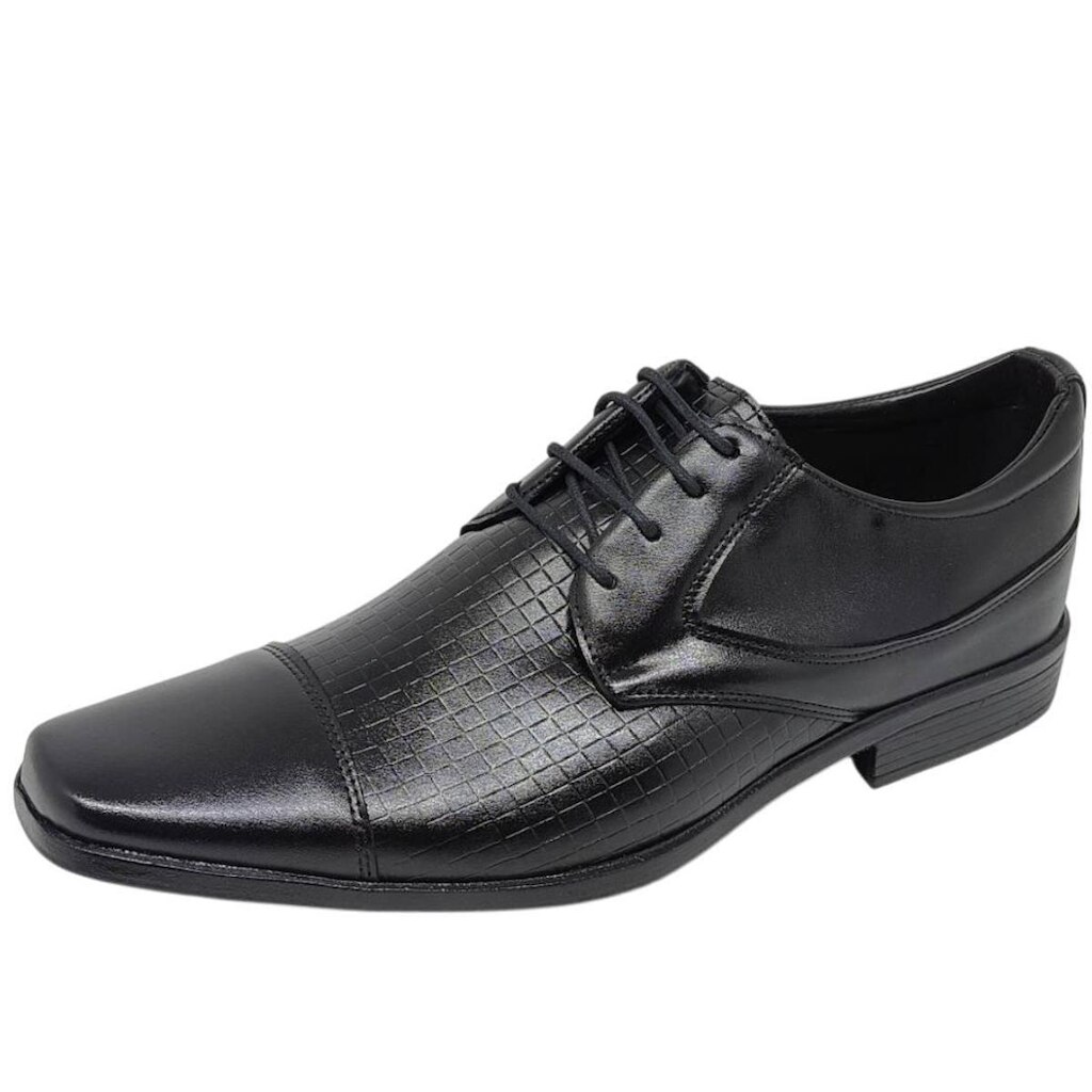 Sapato Social Masculino Cadarço Clássico Conforto Mega Boots