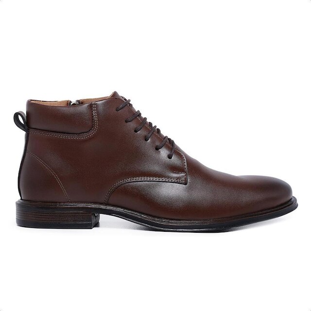 Sapato Social Masculino Cano Alto Cadarço Elegante Moderno