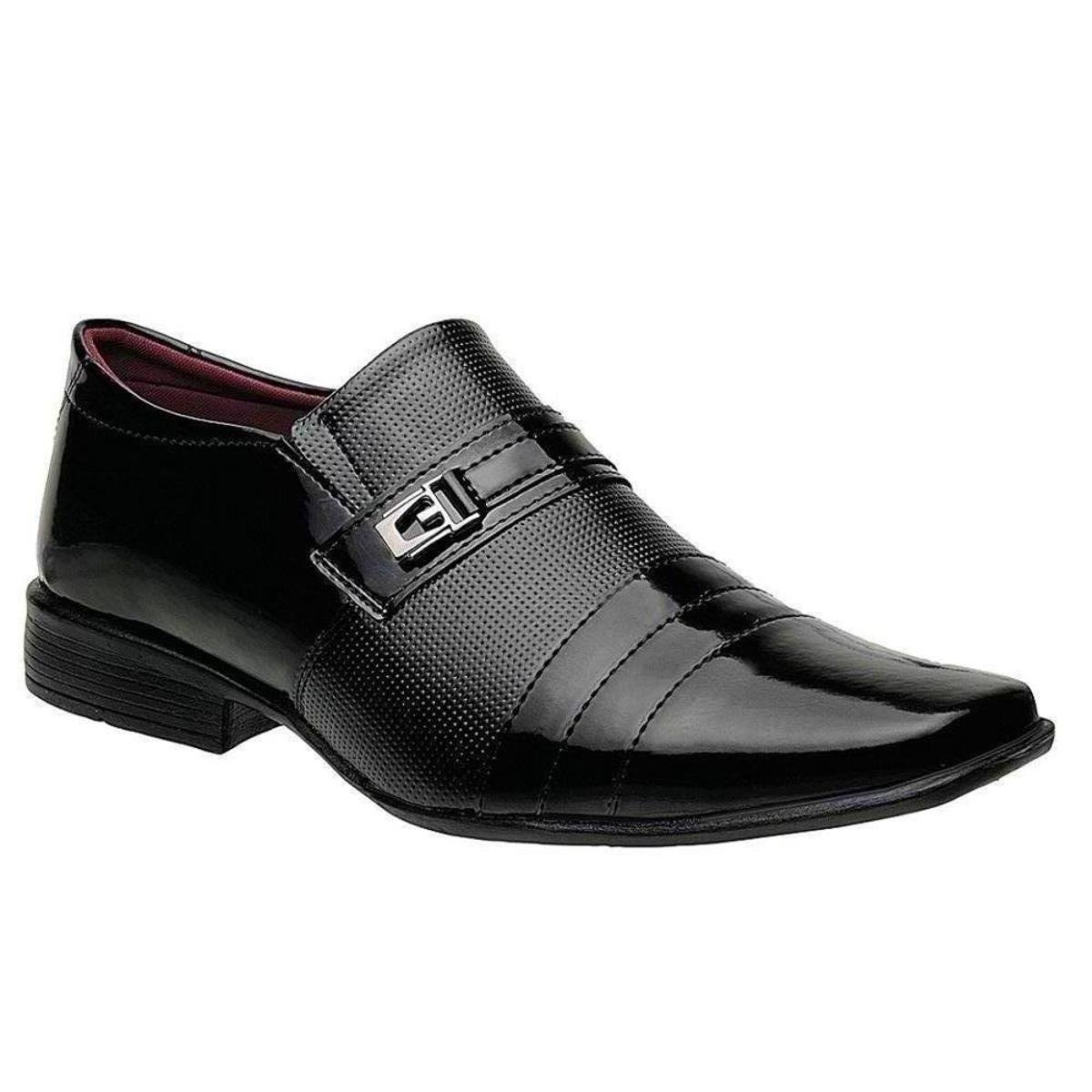 Sapato Social Masculino Cano Baixo Detalhe Metal Conforto Menor preço em Sapato Social Masculino Cano Baixo Detalhe Metal Conforto