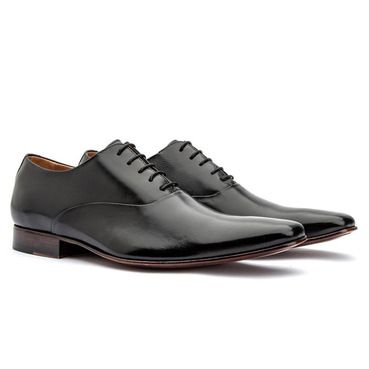 Sapato Social Masculino Clássico em Couro Legítimo Oxford Sofisticado Linha Italy Premium Menor preço em Sapato Social Masculino Clássico em Couro Legítimo Oxford Sofisticado Linha Italy Premium