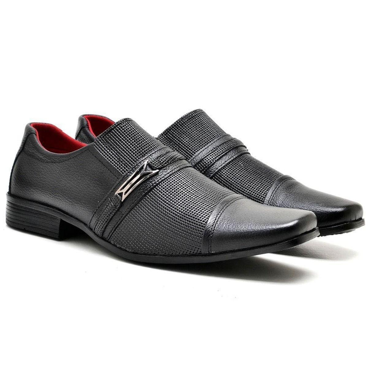 Sapato Social Masculino com Fivela Preto ou Marrom Confortavel Elegante Menor preço em Sapato Social Masculino com Fivela Preto ou Marrom Confortavel Elegante
