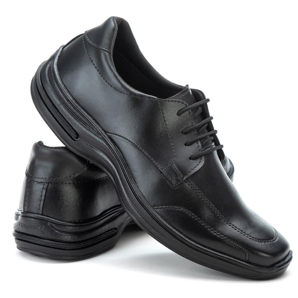 Sapato Social Masculino Confort Gel Amarrar ( Conforto )