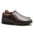 Sapato Social Masculino Couro Anti-Stress Conforto - Marrom Escuro