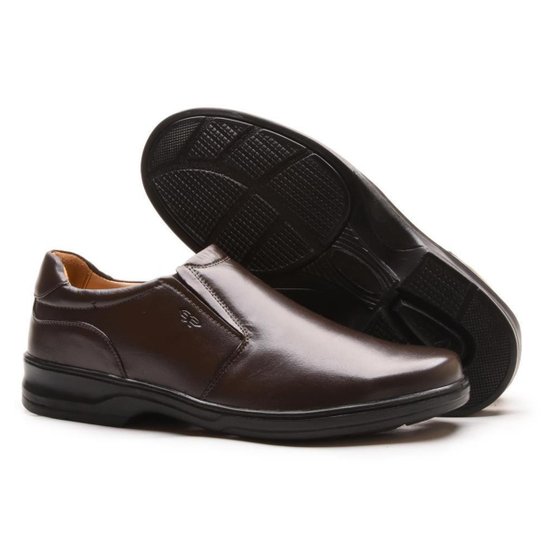 Sapato Social Masculino Couro Anti-Stress Conforto