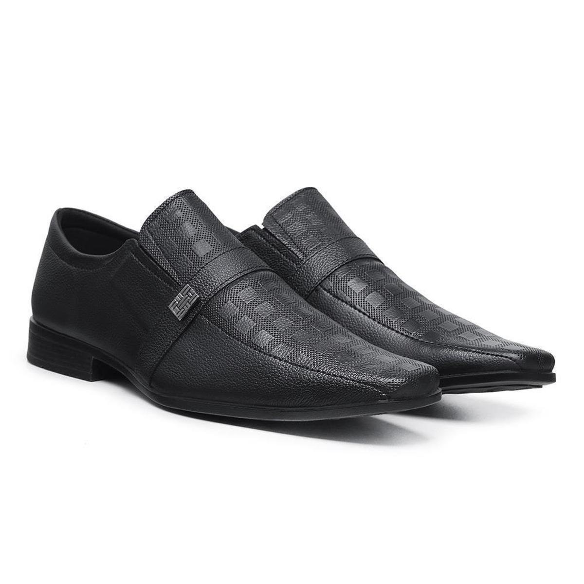 Sapato Social Masculino Couro Bico Quadrado Elástico Estilo - Preto é ruim? Sapato Social Masculino Couro Bico Quadrado Elástico Estilo - Preto é boa?